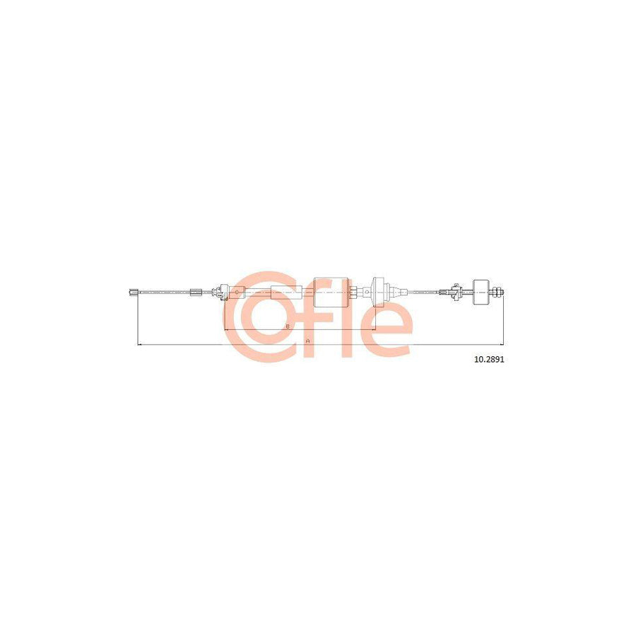 Cofle 10.2891 Clutch Cable