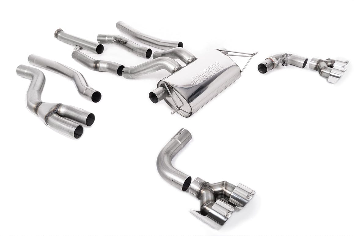MillTek SSXBM1223 BMW G42 M240i OPF/GPF Bypass with Quad GT-100 Polished Trims