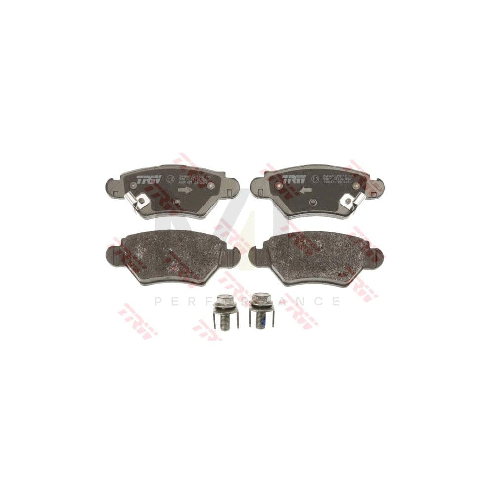 TRW Cotec Gdb1471 Brake Pad Set With Acoustic Wear Warning, With Brake Caliper Screws, With Accessories