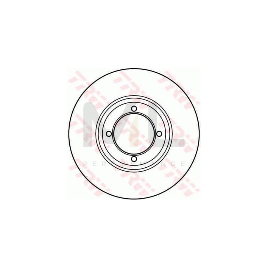 TRW DF1992 Brake Disc Solid  - 1 piece