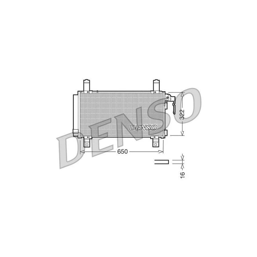 DENSO DCN44006 Air Conditioning Condenser for Mazda 6