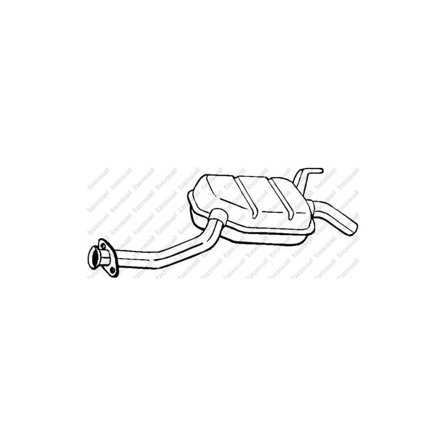 Bosal 175-329 Middle Silencer Suitable for Mercedes-Benz 190 (W201)