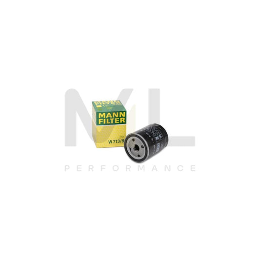 MANN-FILTER W 713/9 Oil Filter Spin-on Filter, with two anti-return valves