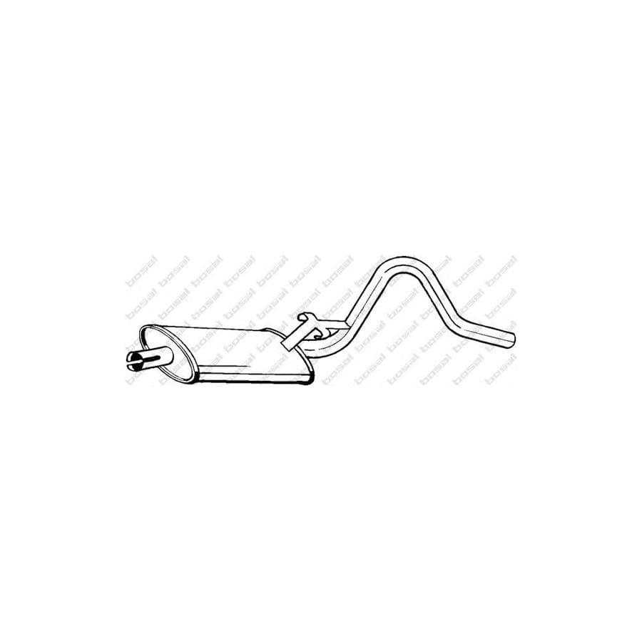 Bosal 185-711 Middle Silencer