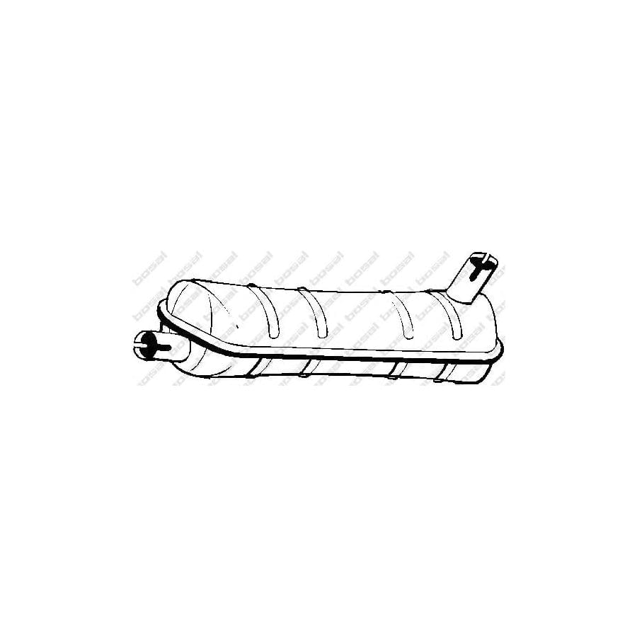 Bosal 185-566 Middle Silencer for Opel Rekord C Saloon