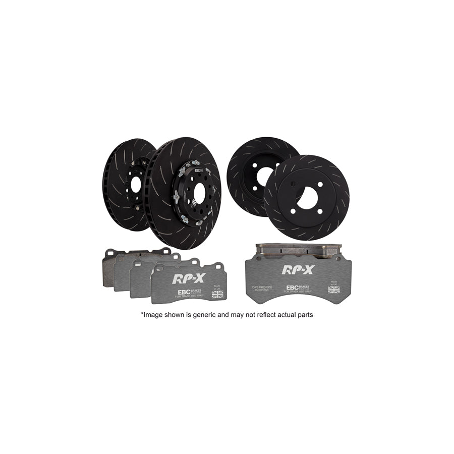 EBC P2DK037RPX Mitsubishi Lancer Evo 10 Full Vehicle Kit RPX Full Race Pads & 2-Piece Fully-Floating Discs - Brembo Caliper 1 | ML Performance UK Car Parts