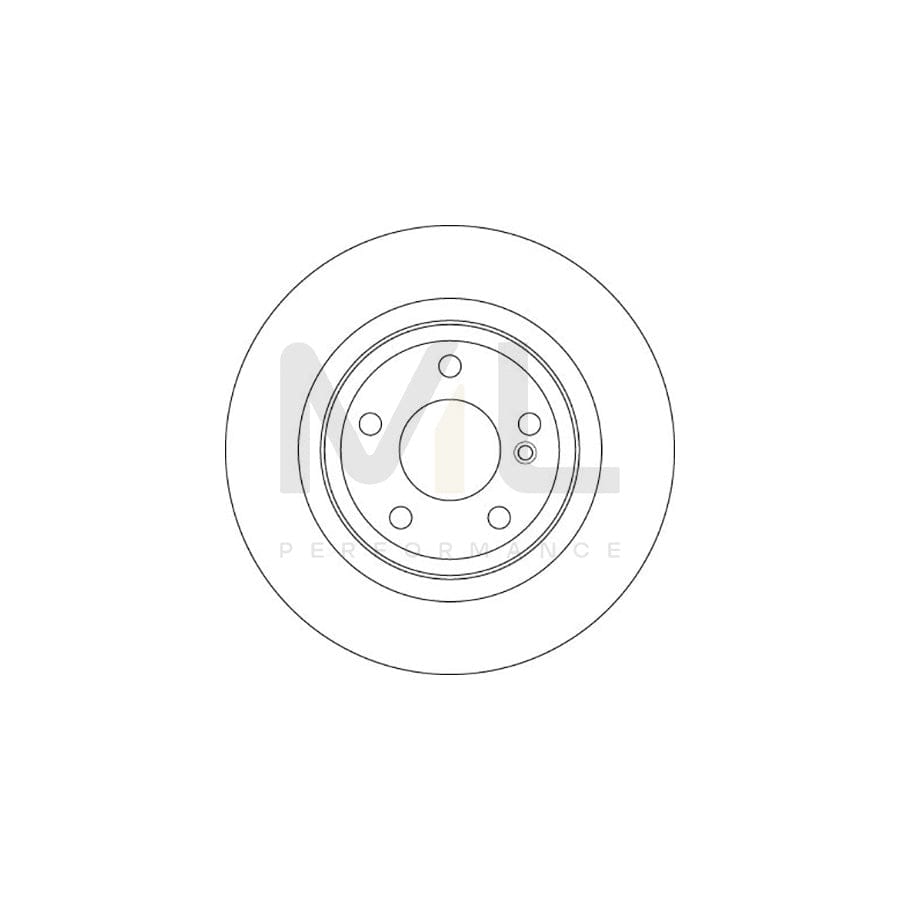 TRW DF6358 Brake Disc Solid, Painted  - 1 piece