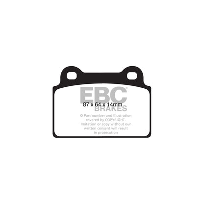 EBC P2DK037RP1 Mitsubishi Lancer Evo 10 Full Vehicle Kit RP1 Full Race Pads & 2-Piece Fully-Floating Discs - Brembo Caliper 5 | ML Performance UK Car Parts