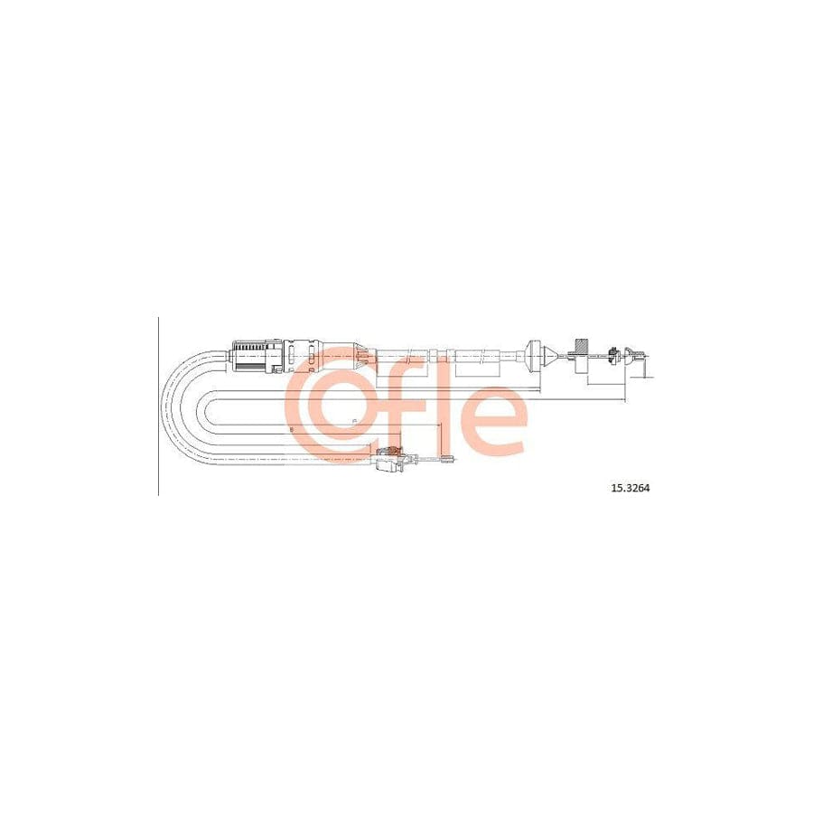 Cofle 15.3264 Clutch Cable for Renault Laguna
