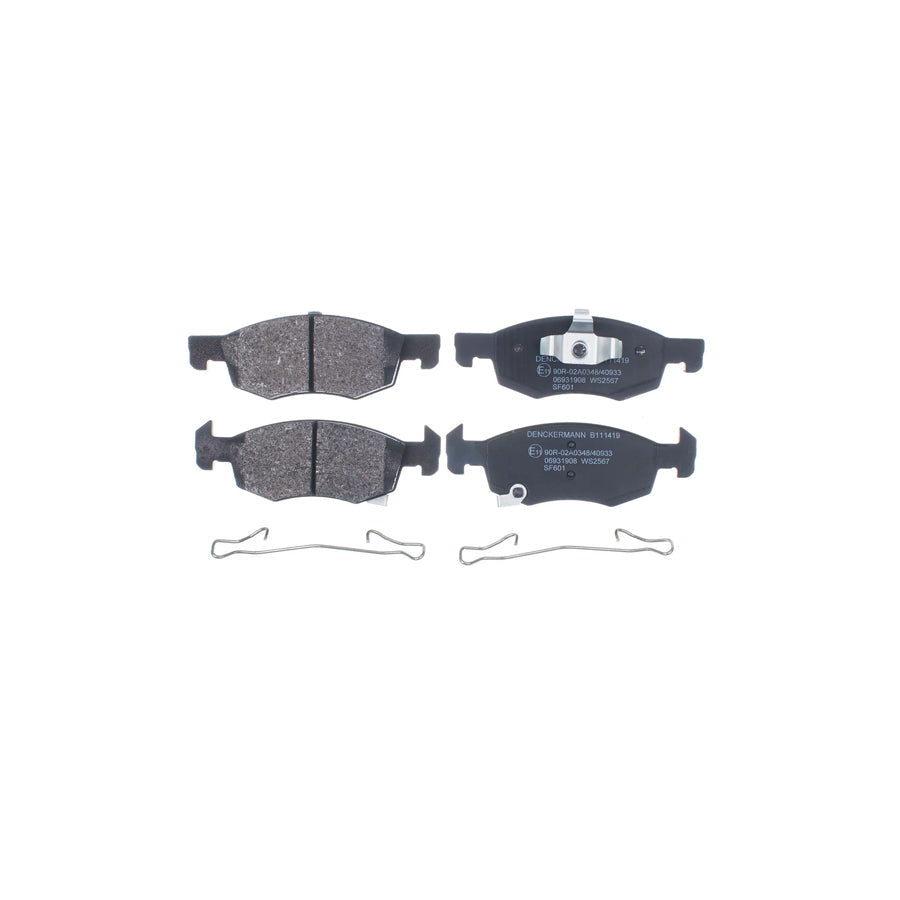 Denckermann B111419 Brake Pad Set for Opel Corsa E Hatchback (X15)