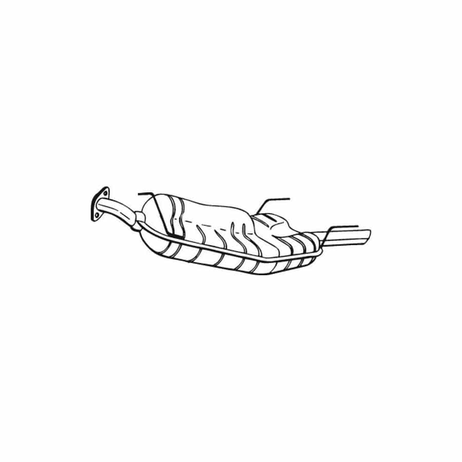 Bosal 177-179 Middle Silencer for Mitsubishi L300 / Delica