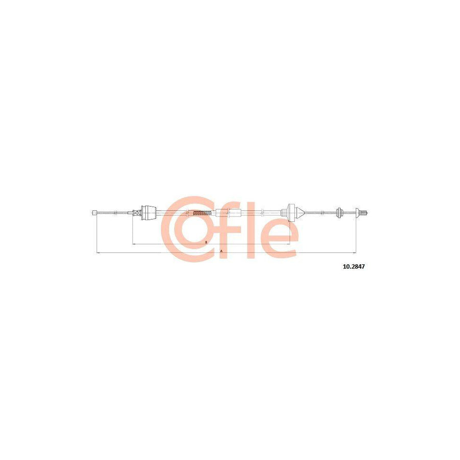 Cofle 10.2847 Clutch Cable for Renault Symbol / Thalia I (Lb)