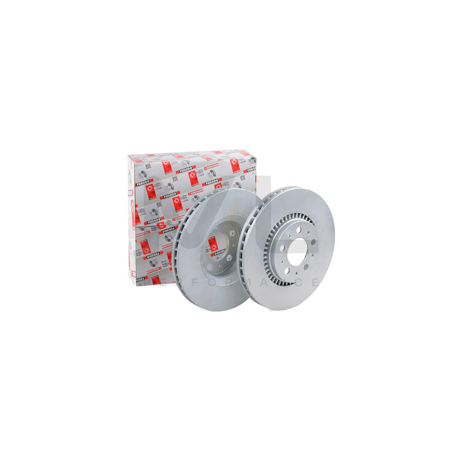 Ferodo Premier Coat+ Disc DDF1078C Brake Disc Vented, Coated, With Bolts/Screws  - Pair