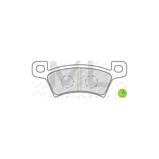 Ferodo Premier Eco Friction FDB4386 Brake Pad Set Not Prepared for Wear Indicator, Without Accessories