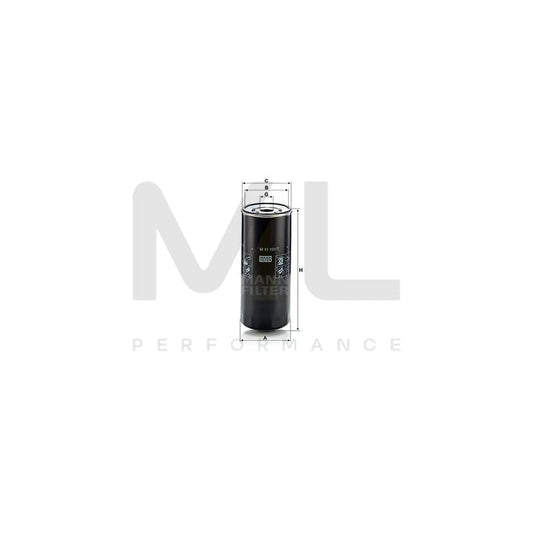 MANN-FILTER W 11 102/7 Oil Filter Spin-on Filter, with one anti-return valve
