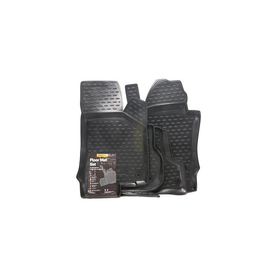 RIDEX Tailored 215A0047 Floor mat set Elastomer, Front and Rear, Quantity: 4, Black