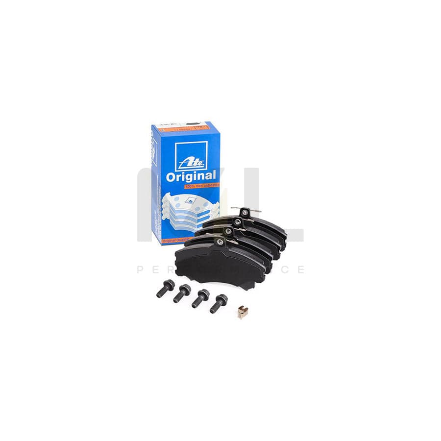 ATE 13.0460-2896.2 Brake pad set with acoustic wear warning, with brake caliper screws, with accessories