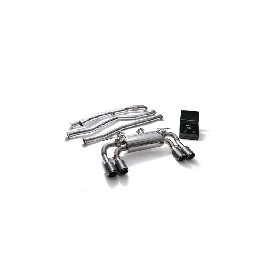 Armytrix BMF87-QC38 Valvetronic Exhaust System BMW M2 F87 2016-2021 with Quad Carbon Fiber 4"