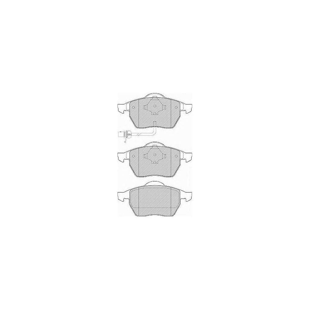 Ferodo Sl FSL1496 Brake Pad Set Incl. Wear Warning Contact, With Piston Clip