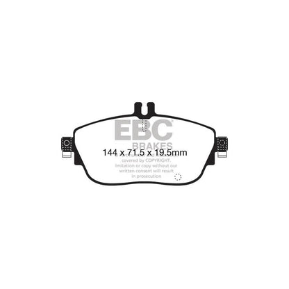 EBC PD01KF1691 Infiniti Q30 Greenstuff Front Brake Pad & Plain Disc Kit  2 | ML Performance UK Car Parts