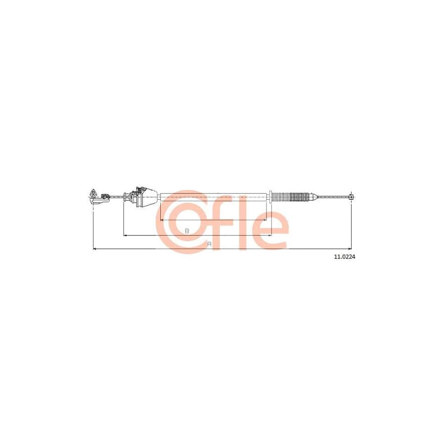 COFLE 11.0224 Throttle Cable for RENAULT MEGANE