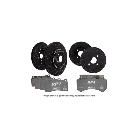 EBC P2DK037RP1 Mitsubishi Lancer Evo 10 Full Vehicle Kit RP1 Full Race Pads & 2-Piece Fully-Floating Discs - Brembo Caliper 1 | ML Performance UK Car Parts
