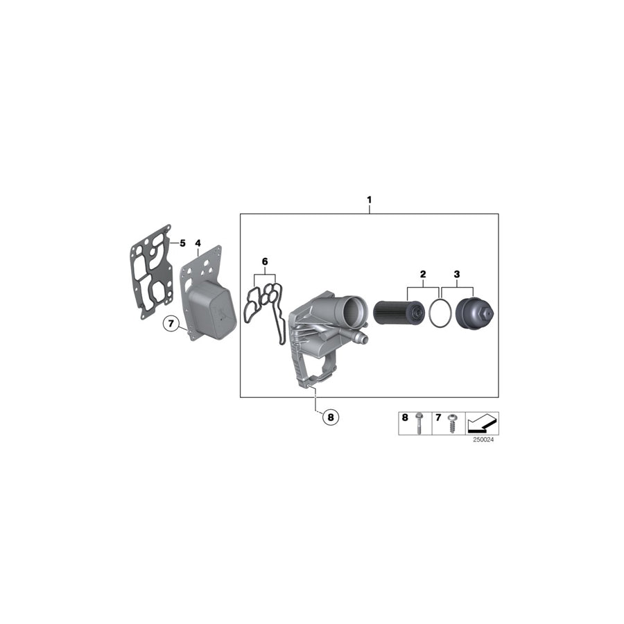 Genuine BMW 11428512283 F10 F31 F22 Oil Filter (Inc. X1 18d, X1 20d & 320d)