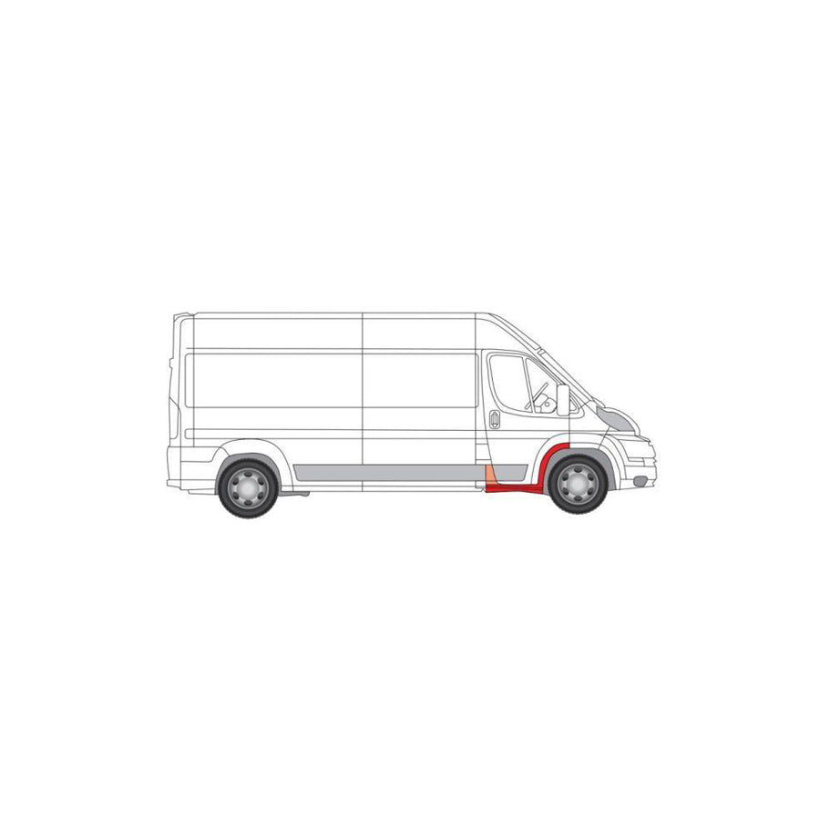 Blic 6601-01-3518807P Repair Panel Suitable For Mercedes-Benz C-Class