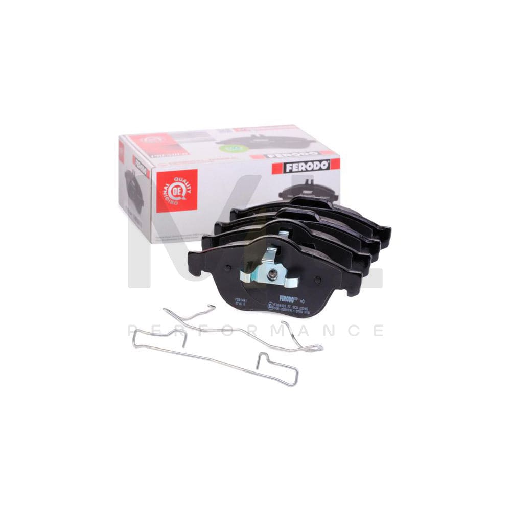 Ferodo Premier Eco Friction FDB1441 Brake Pad Set Not Prepared for Wear Indicator, With Piston Clip, With Accessories