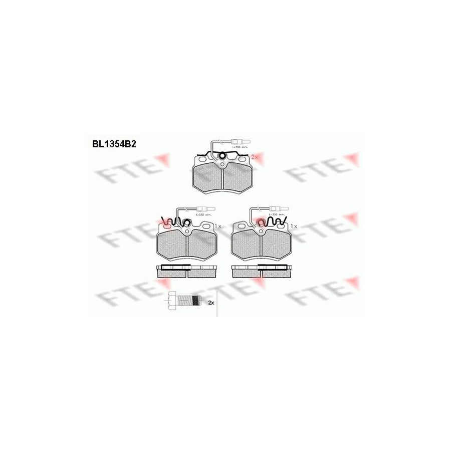 FTE Bl1354B2 Brake Pad Set for Citroã N Zx