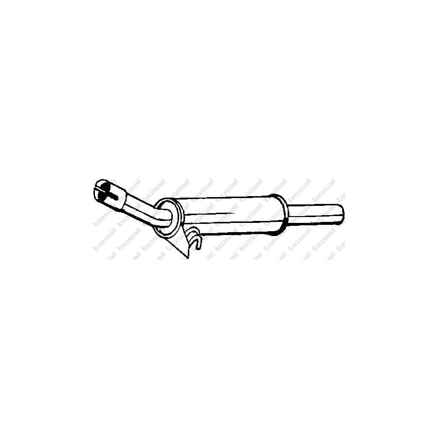 Bosal 227-089 Middle Silencer for Seat Terra