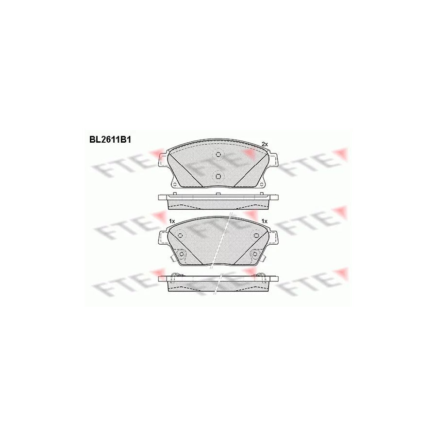 FTE 9010859 Brake Pad Set