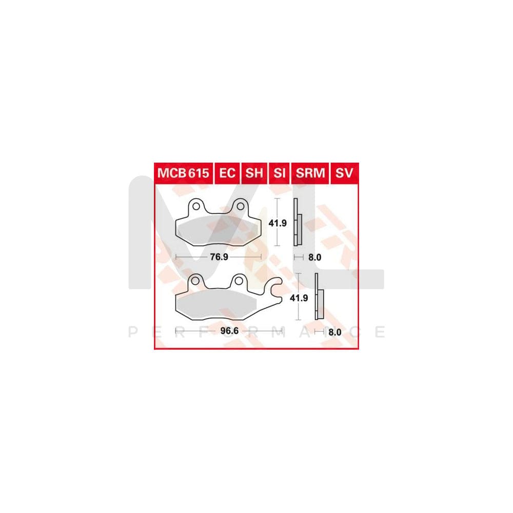 TRW Sinter Offroad Mcb615Si Brake Pad Set
