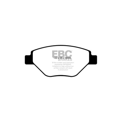 EBC PDKF1685 Renault Megane Mk2 Ultimax Front Brake Pad & Plain Disc Kit - Girling/TRW Caliper 2 | ML Performance UK Car Parts