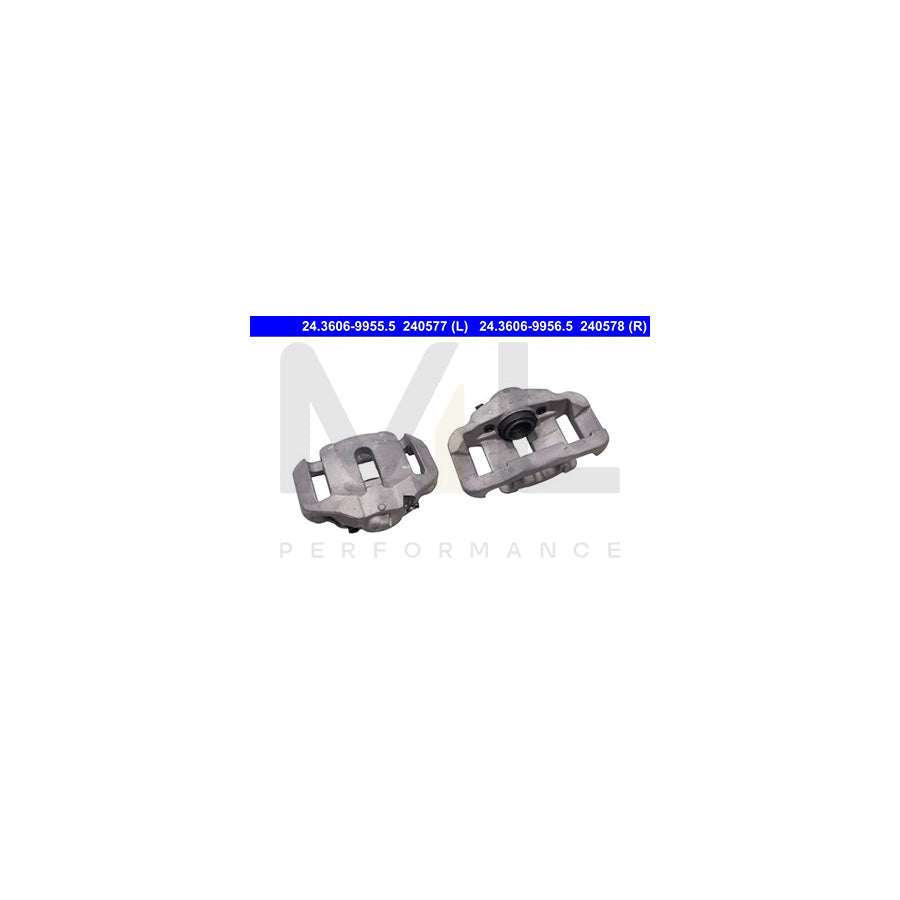 ATE 24.3606-9955.5 Brake Caliper for BMW 5 Series without holder
