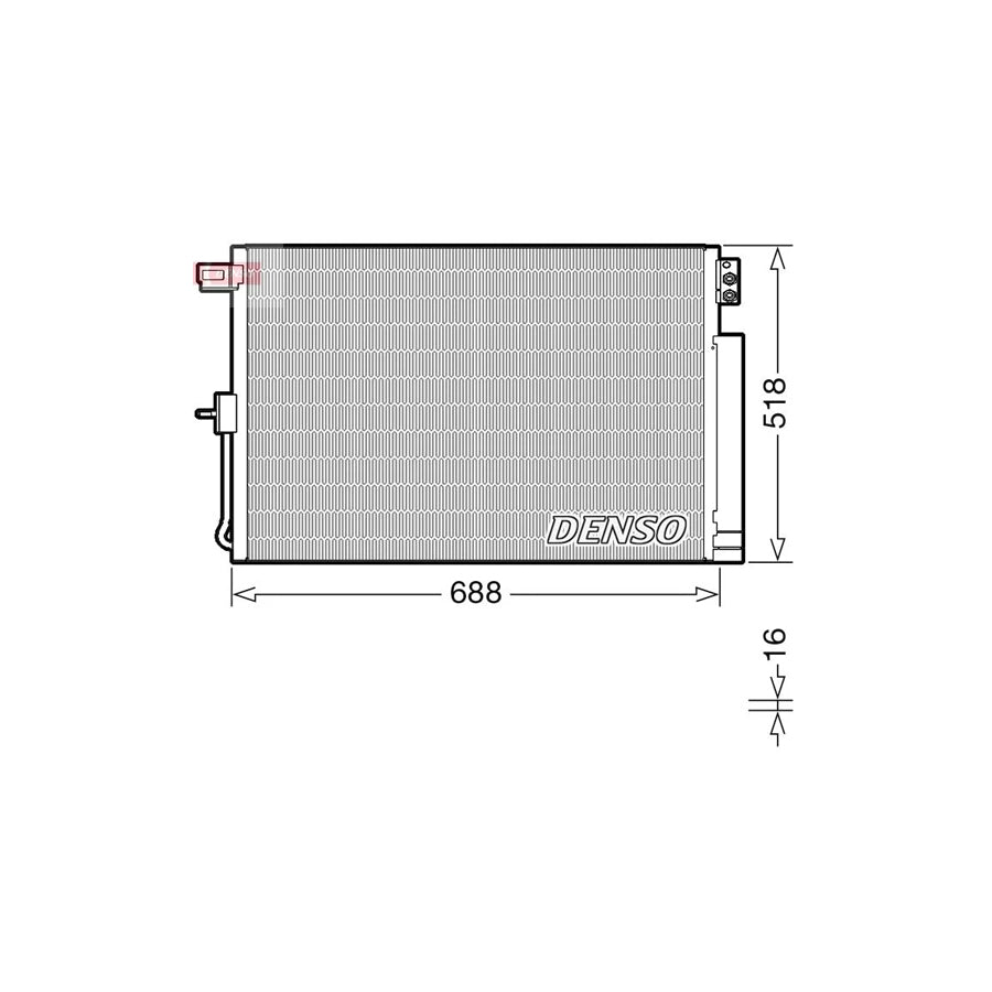 DENSO DCN06019 Air Conditioning Condenser for Jeep Grand Cherokee IV (Wk, Wk2)