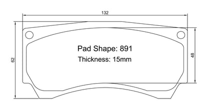 Paragon PBP891 Brake Pads