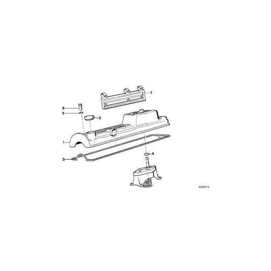 Genuine BMW 11121284244 E30 E28 E34 Cap Nut M8 (Inc. 524d, 324td & 324d)