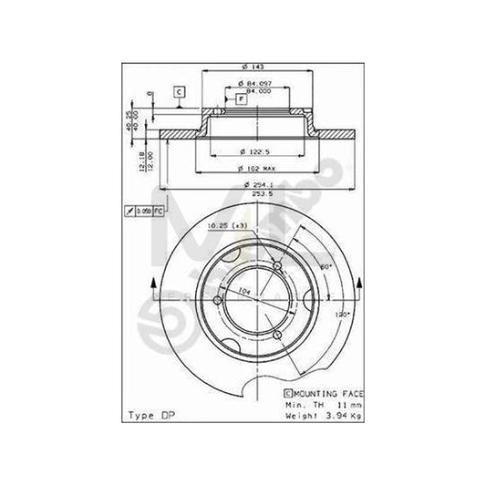 brembo-08-2284-10-brake-disc-solid
