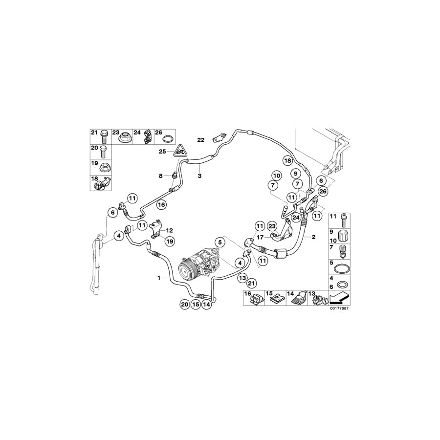 Genuine BMW 64509190456 E84 E90 E92 Holder (Inc. X3 35iX & X1)