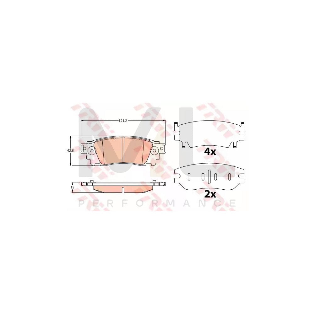 TRW Gdb4459 Brake Pad Set