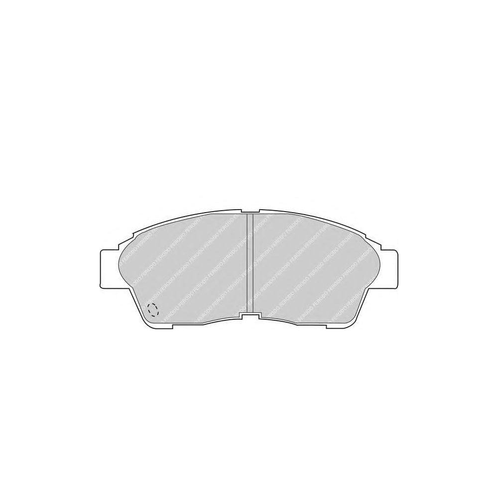 Ferodo FQT867 Brake Pad Set Front Axle, Incl. Wear Warning Contact