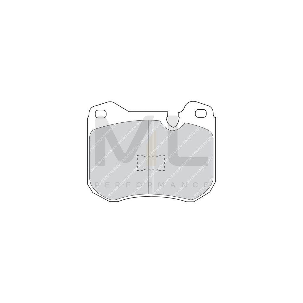 Ferodo Premier FDB165 Brake Pad Set Prepared for Wear Indicator