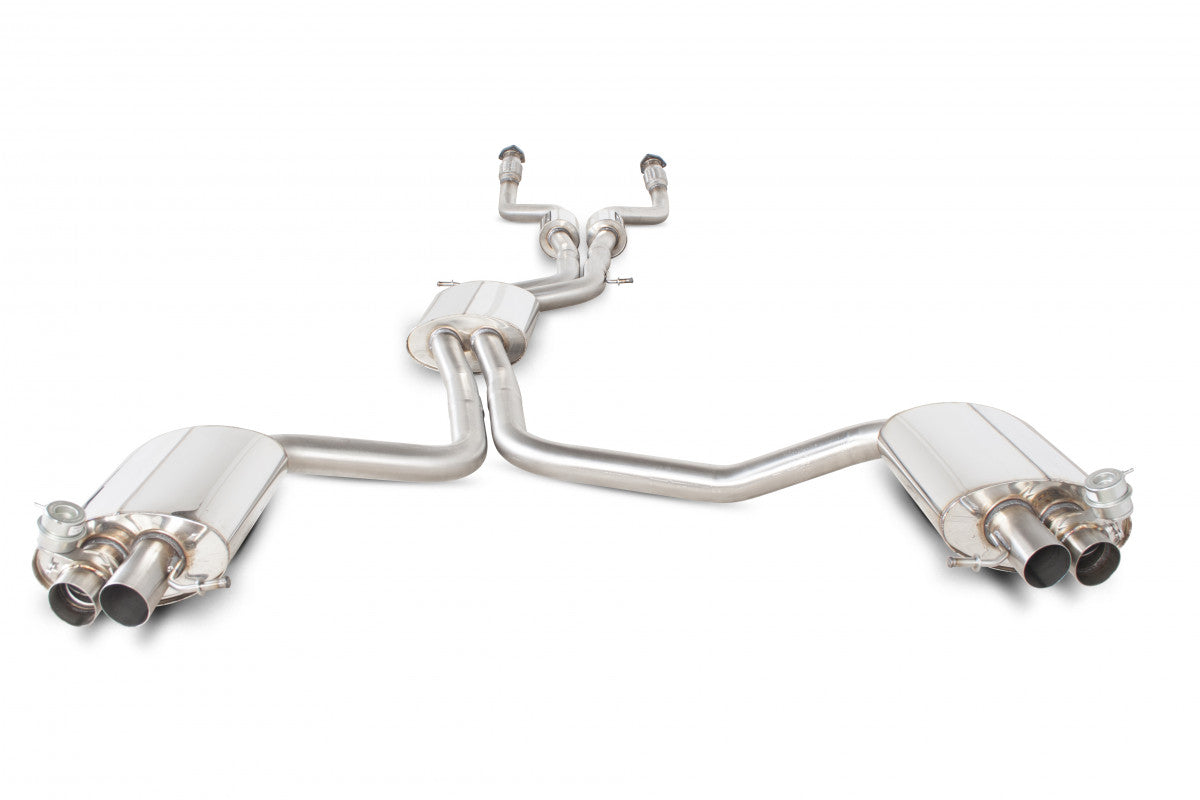 Scorpion SAU048SYS Audi RS4 B8 Resonated Cat-Back System Inc Active Exhaust Valve | ML Performance UK UK