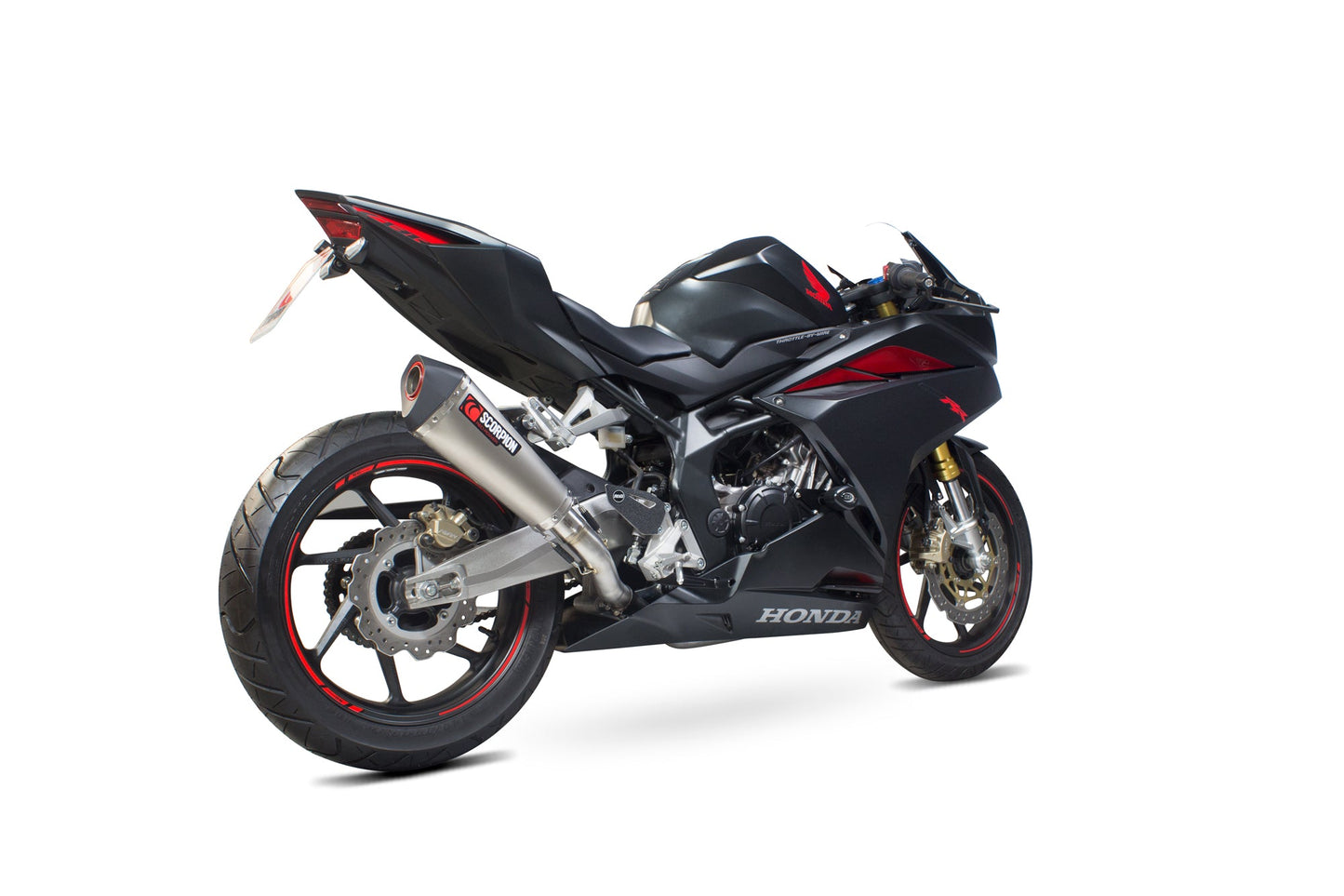 Scorpion RHA177TEO Honda CBR250 RR Serket Taper Slip-On - Titanium Sleeve | ML Performance UK UK