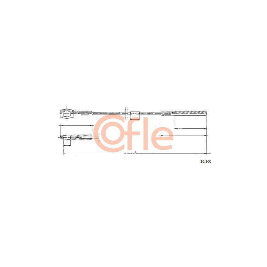 Cofle 10.2987 Clutch Cable for Renault 21