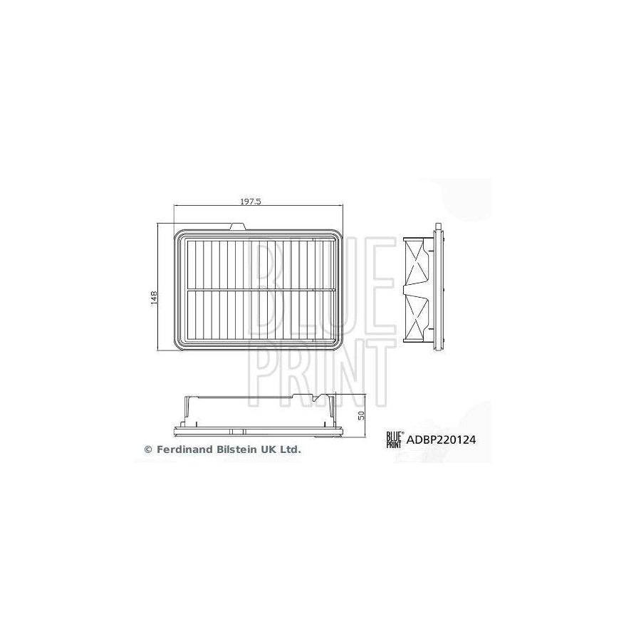 Blue Print Adbp220124 Air Filter for Honda City