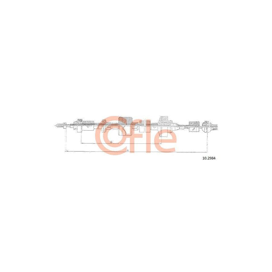 Cofle 10.2984 Clutch Cable for Renault 21