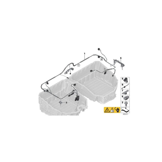 Genuine BMW 61278740602 G11 G30 G12 Csc/Communications Wiring Harness (Inc. 740Le, 740LeX & 740e)