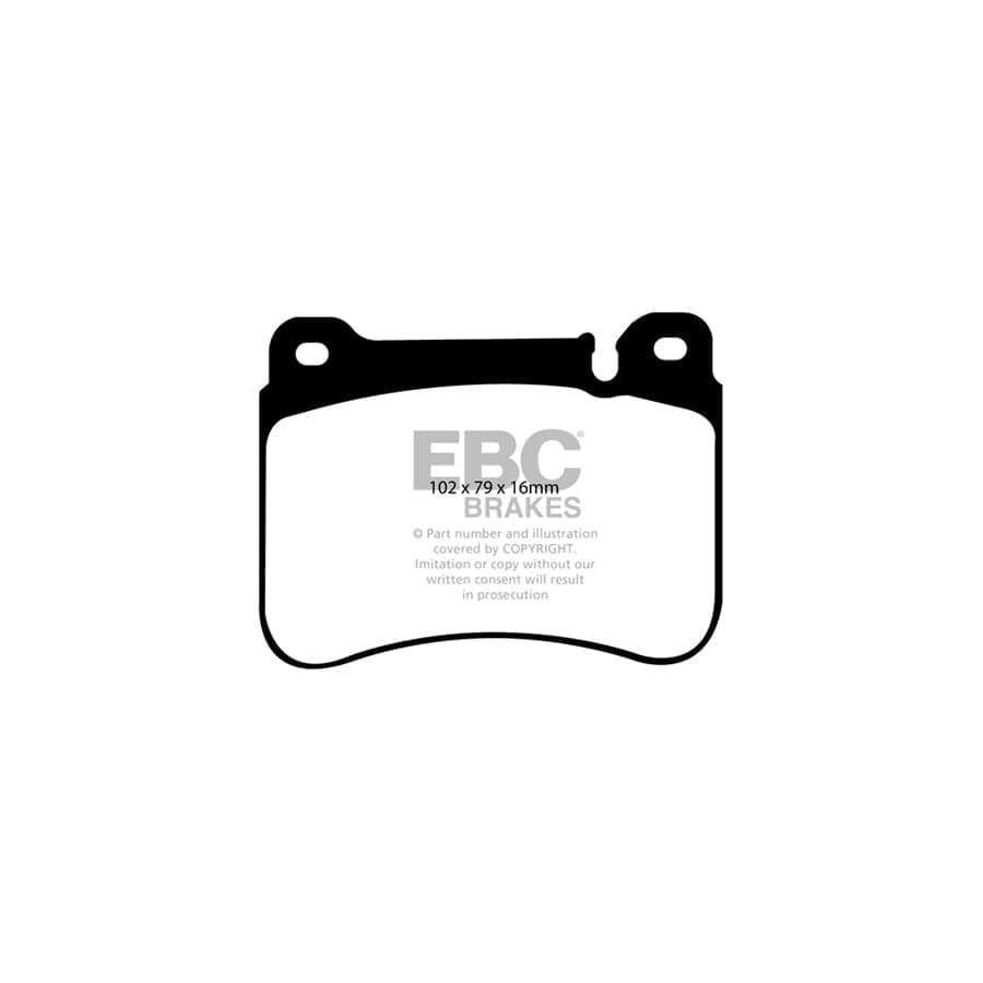 EBC PD07KF142 Mercedes-Benz W/CL/CLC203 C209 Redstuff Front Brake Pad & USR Disc Kit - ATE Caliper 2 | ML Performance UK Car Parts